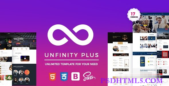 UnfinityPlus – 单页-尚睿切图网