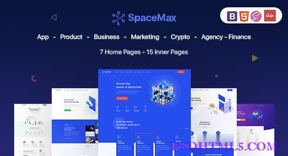 SpaceMax - 多用途HTML模板-尚睿切图网
