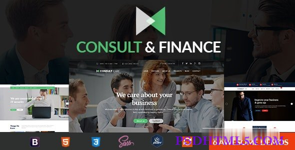 Consult Care – 咨询类HTML模板-尚睿切图网