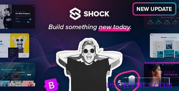 Shock v1.0.1 – 创意多用途 Bootstrap 5 模板-尚睿切图网