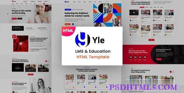 YLE – 教育与amp; LMS HTML模板-尚睿切图网