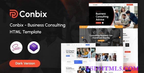 Conbix – 商业咨询HTML模板-尚睿切图网