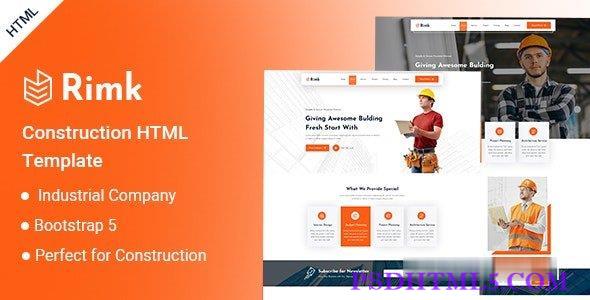 Rimk – 建筑 HTML 模板-尚睿切图网