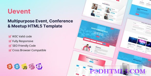 Uevent – 多用途活动、会议与聚会 HTML5 模板-尚睿切图网