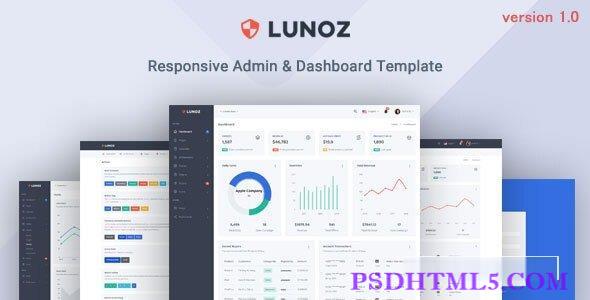 Lunoz v1.0 – 管理&；仪表板模板-尚睿切图网
