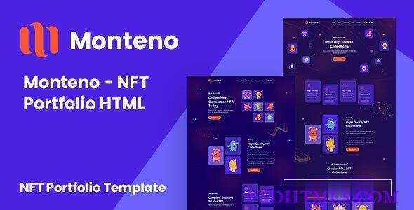 Monteno – NFT组合HTML模板-尚睿切图网