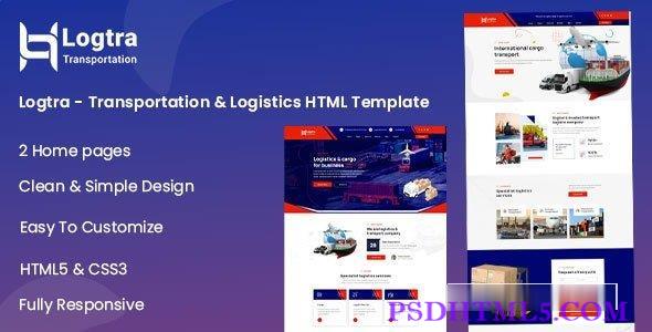 Logtra v1.1 – 运输与amp; 物流HTML模板-尚睿切图网