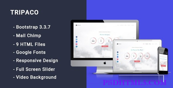 Tripaco - 不久即将推出的响应式模板-尚睿切图网