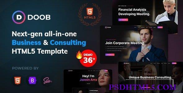 Doob v1.4 – 商务&；咨询 Bootstrap 5 模板-尚睿切图网