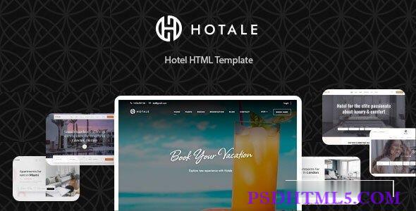 Hotale – 酒店HTML模板-尚睿切图网