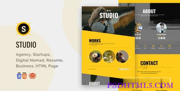 Studio v1.8.1 – 软件、商业、产品、IT 初创公司、机构、SaaS Html-尚睿切图网