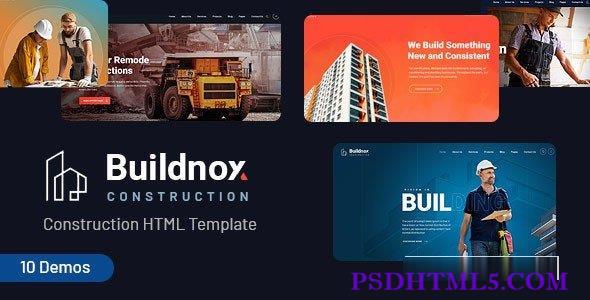 Buildnox – 建筑与施工HTML模板-尚睿切图网