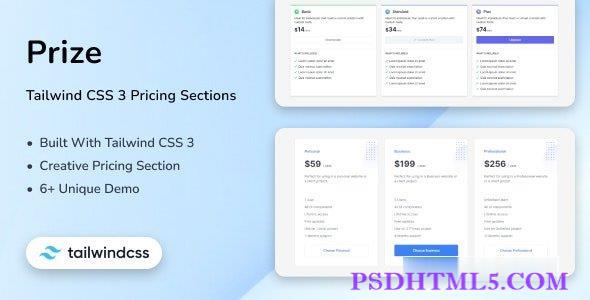 Prize – Tailwind CSS 3定价部分-尚睿切图网