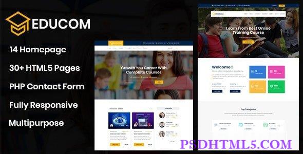 Educom v2.4.4 – 教育与 LMS 模板-尚睿切图网