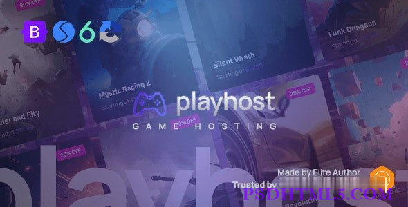 Playhost v1.0.1 – 游戏主机服务器网站模板-尚睿切图网