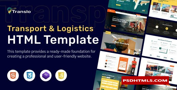 Translo - 运输与物流 HTML 模板  