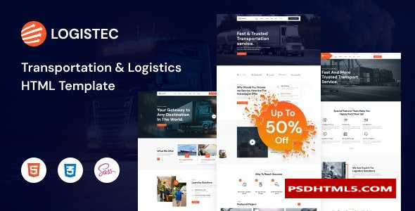 Logistec - 运输与物流 HTML5 模板  