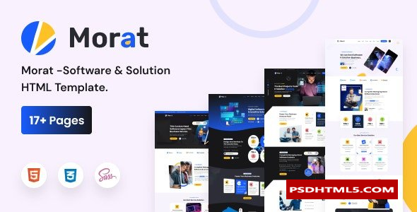 Morat - 软件& 解决方案HTML5模板  