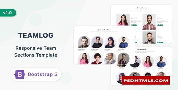 Teamlog - Bootstrap 5 Team Section Template  