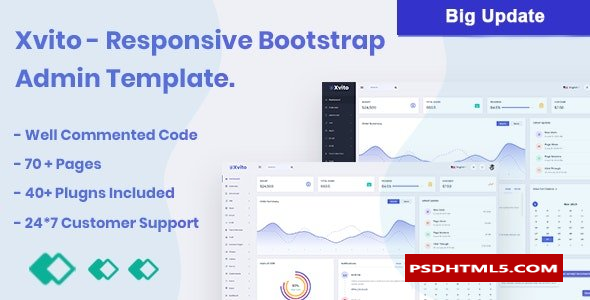 Xvito - Bootstrap 管理模板  