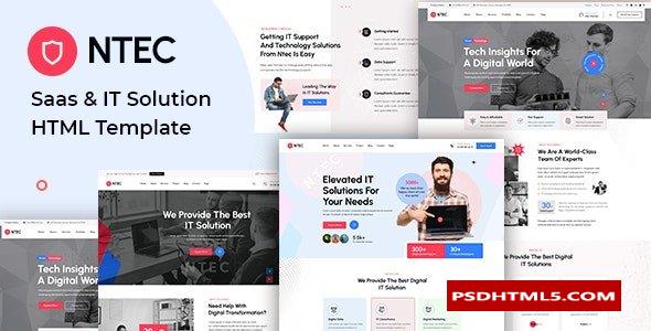 Ntec - Saas & IT 解决方案 HTML 模板  