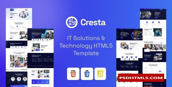 Cresta - IT解决方案与技术HTML模板  