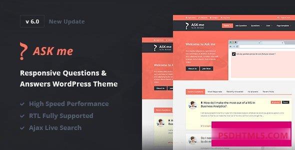 Ask Me v6.9.8-回答性问题&amp；答案WordPress -尚睿切图网