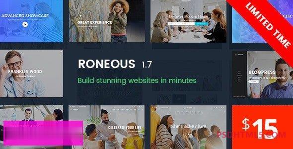 Roneous v2.0.3-创意多用途WordPress主题 -尚睿切图网