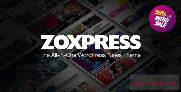 ZoxPress v2.11.0-一站式WordPress新闻主题 -尚睿切图网