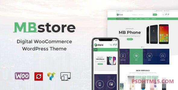 MBStore v2.2-数字WooCommerce WordPress主题 -尚睿切图网