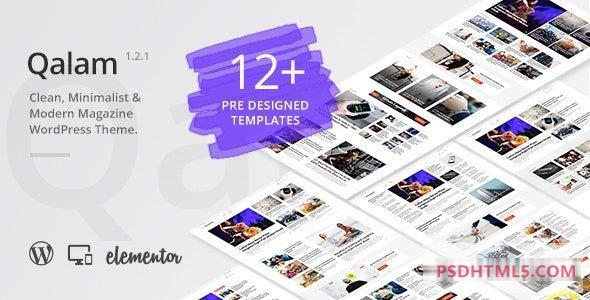 Qalamv2.0.0-新闻纸和杂志WordPress主题 -尚睿切图网