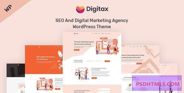 Digitax v1.1.5-SEO&amp；数字营销机构WordPress主题 -尚睿切图网