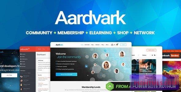 Aardvark v4.47-社区，会员，BuddyPress主题 -尚睿切图网