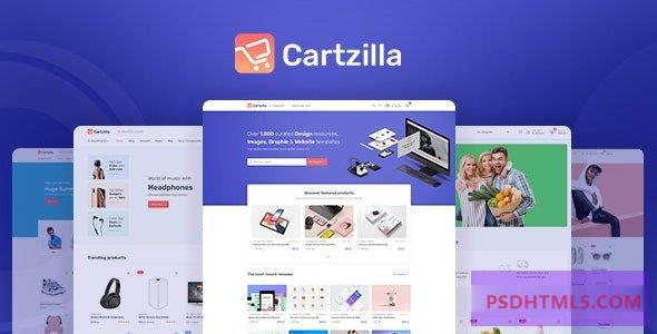 Cartzilla v1.0.33-数字市场；杂货店WordPress主题 -尚睿切图网