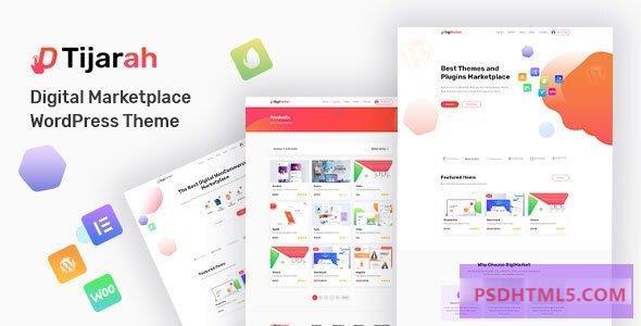 Tijarah v1.3.9-数字市场WooCommerce主题 -尚睿切图网