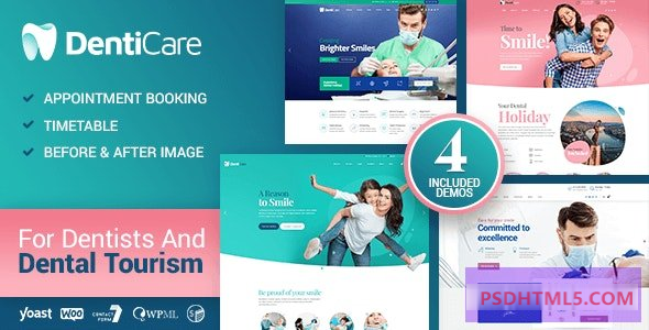 DentiCare v1.3.4-医学，牙医&amp；牙科诊所 -尚睿切图网