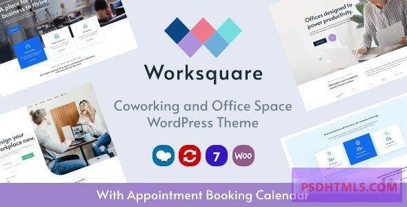 Worksquare v1.18-共同工作和办公空间WordPress主题 -尚睿切图网