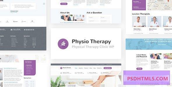 Physio v3.3.4-物理治疗；医疗诊所WP主题 -尚睿切图网