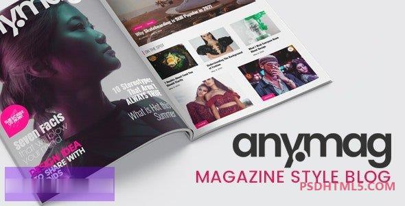 Anymag v2.8.7-杂志风格的WordPress博客 -尚睿切图网