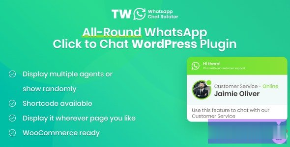 WhatsApp聊天WordPress和WooCommerce v1.2.1 -尚睿切图网