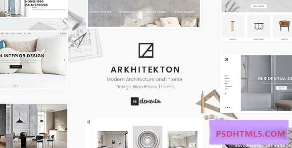 Arkhitekton v1.3.1-现代建筑和室内设计WordPress主题 -尚睿切图网