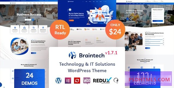 Braintech v2.5.9-技术；IT解决方案WordPress主题 -尚睿切图网