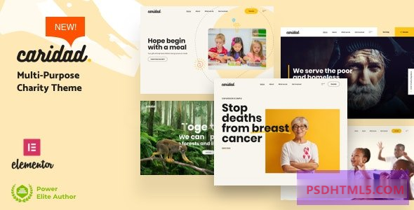 Caridad v8.6-慈善WordPress -尚睿切图网