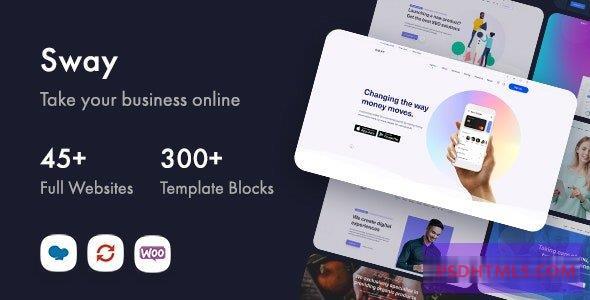 Sway v3.3-多用途WordPress主题与页面生成器 -尚睿切图网