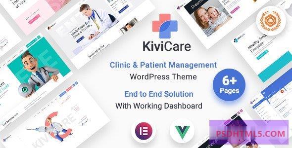 KiviCare v2.2.6-医疗诊所；患者管理WordPress主题 -尚睿切图网