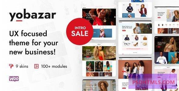 Yobazar v1.3.2-Elementor WooCommerce WordPress主题 -尚睿切图网