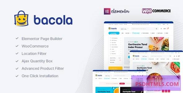 Bacola v1.4.1-杂货店和食品电子商务主题 -尚睿切图网