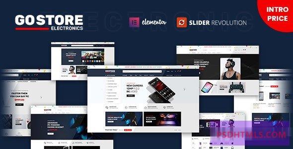 GoStore v1.3.0-Elementor WooCommerce WordPress主题 -尚睿切图网