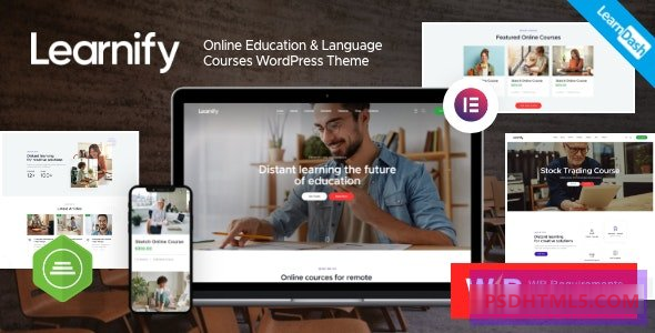 Learnify v1.10.0-在线教育课程WordPress主题 -尚睿切图网