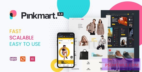 Pinkmart v4.3.0-WooCommerce的AJAX主题 -尚睿切图网